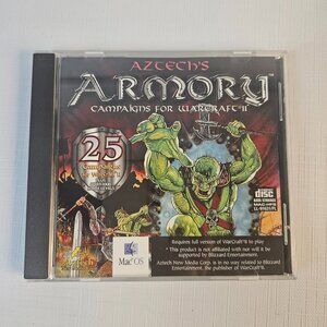 Aztech’s Armory Campaigns for Warcraft II 2 PC/Mac CD‐ROM 1997 Rare Expansion